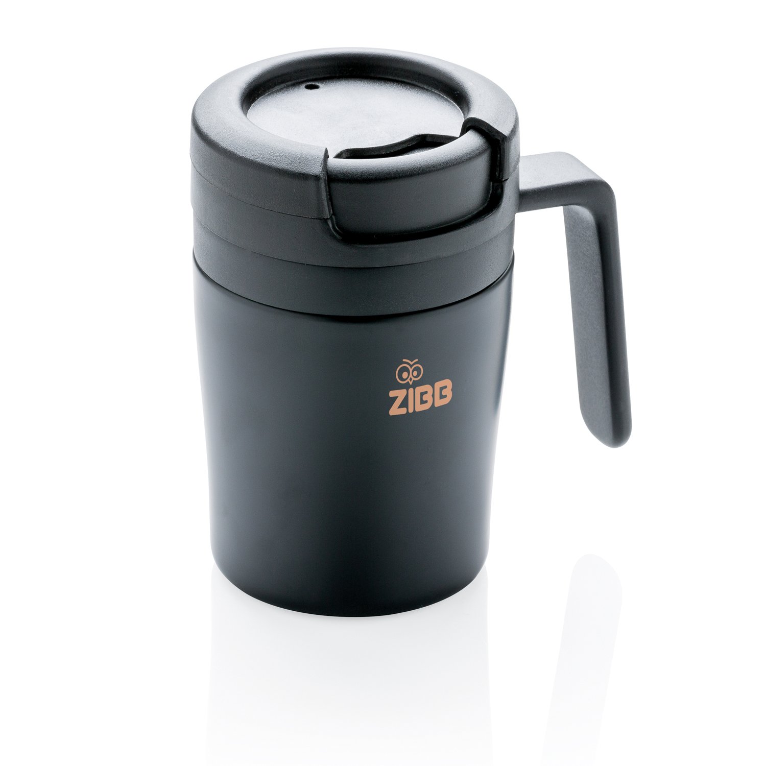 Термокружка с ручкой Coffee-to-go, черный_1