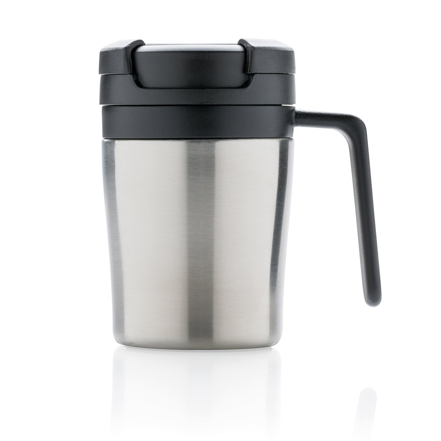 Термокружка с ручкой Coffee-to-go, серебряный_2