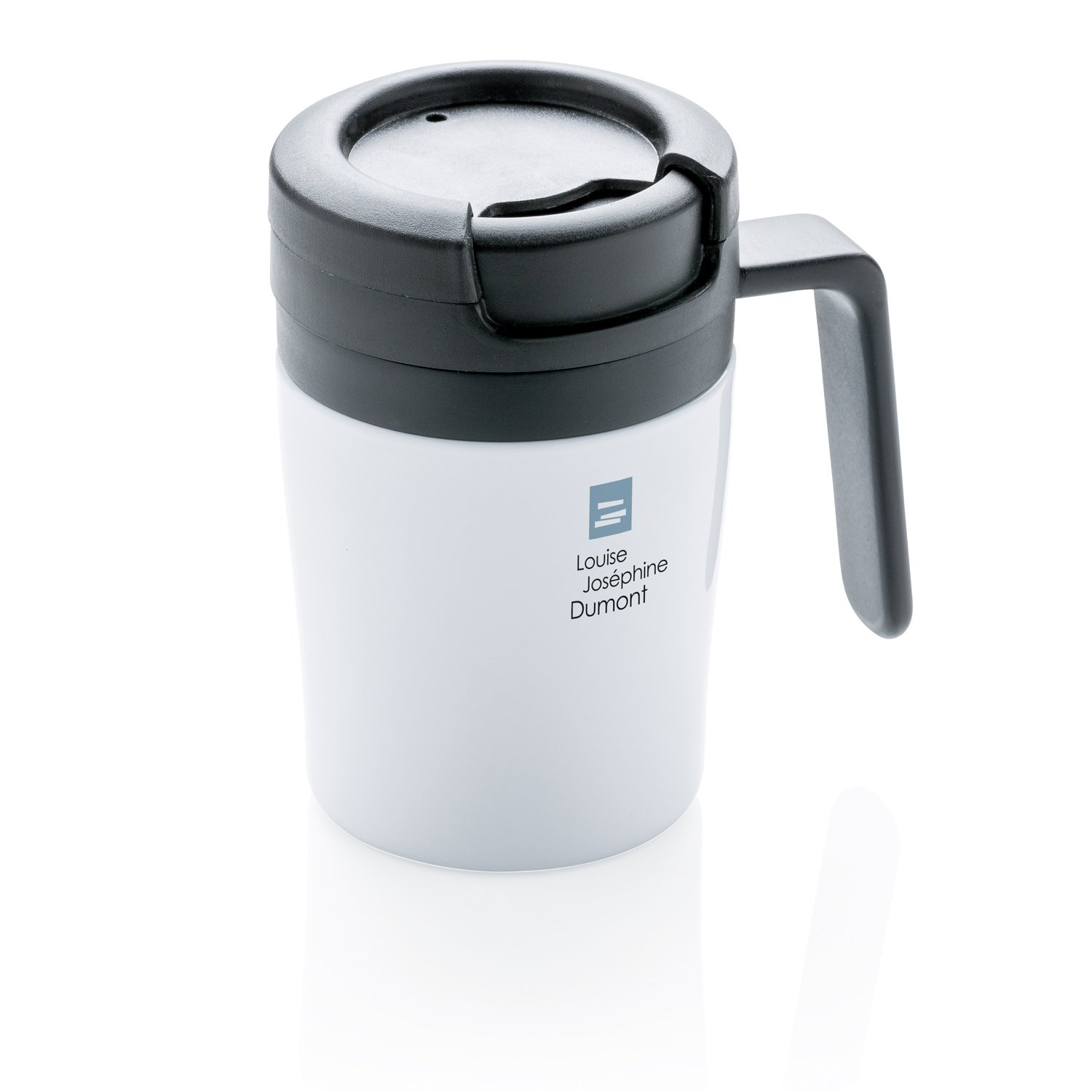 Термокружка с ручкой Coffee-to-go, белый_1