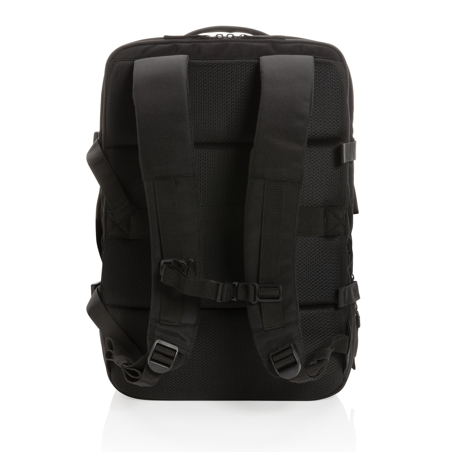 Рюкзак для путешествий Swiss Peak из rPET AWARE™ с регулируемым объемом, 15.6