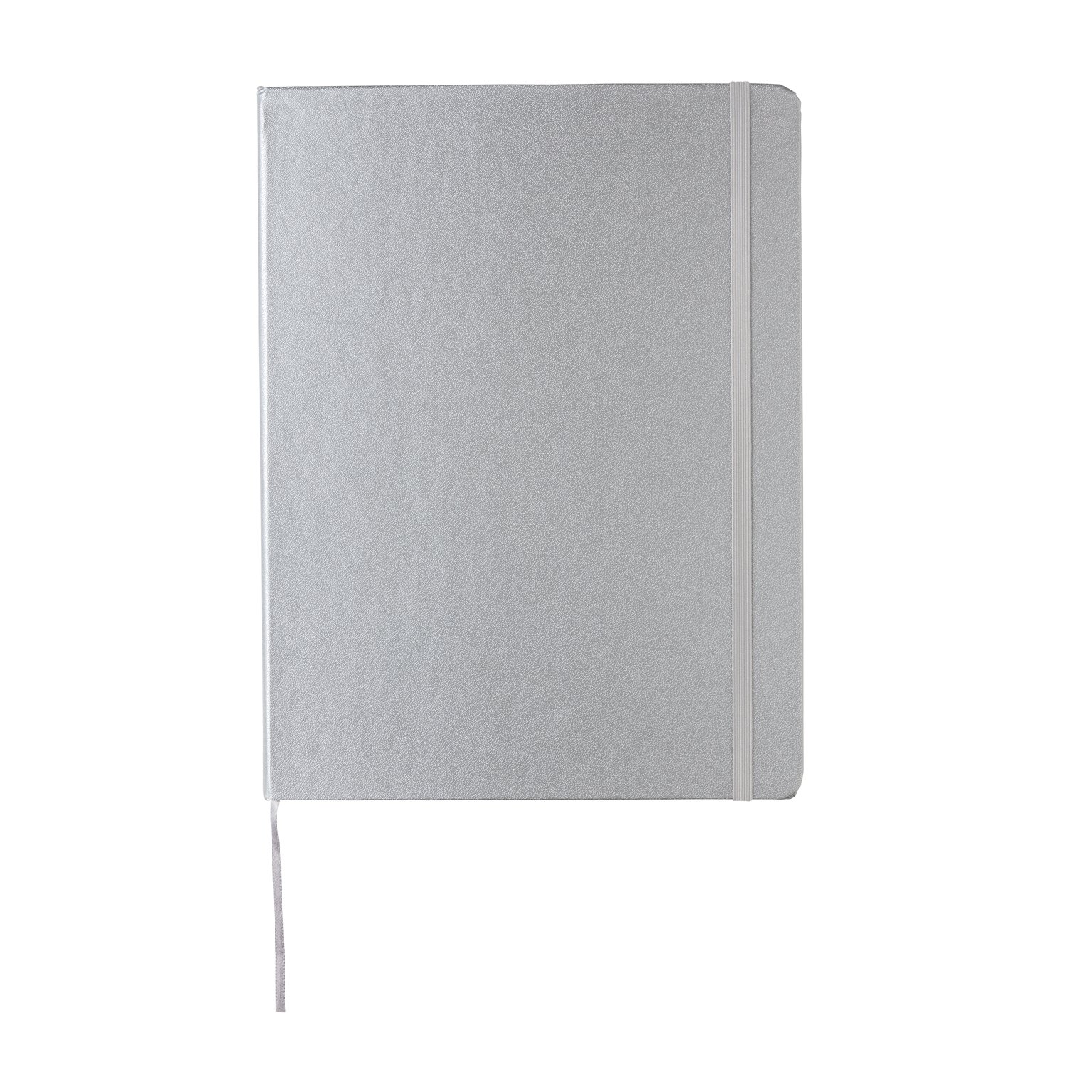 Блокнот Standard в твердой обложке, B5 XL, серебряный_3