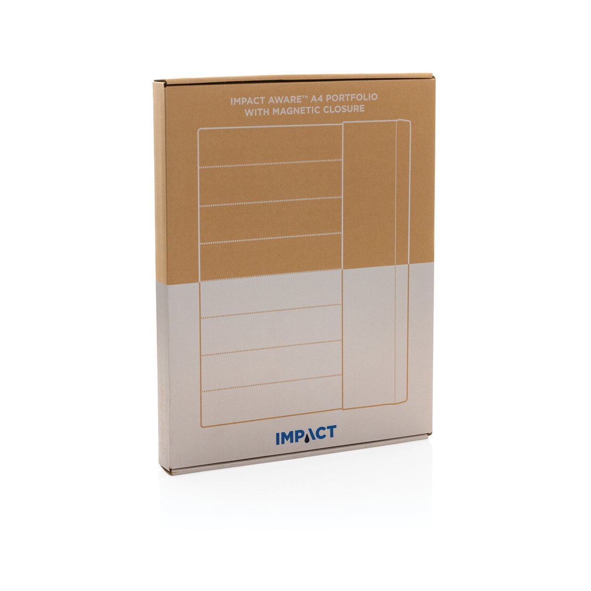 Органайзер Impact из rPET Aware™ с магнитной застежкой, А4_12