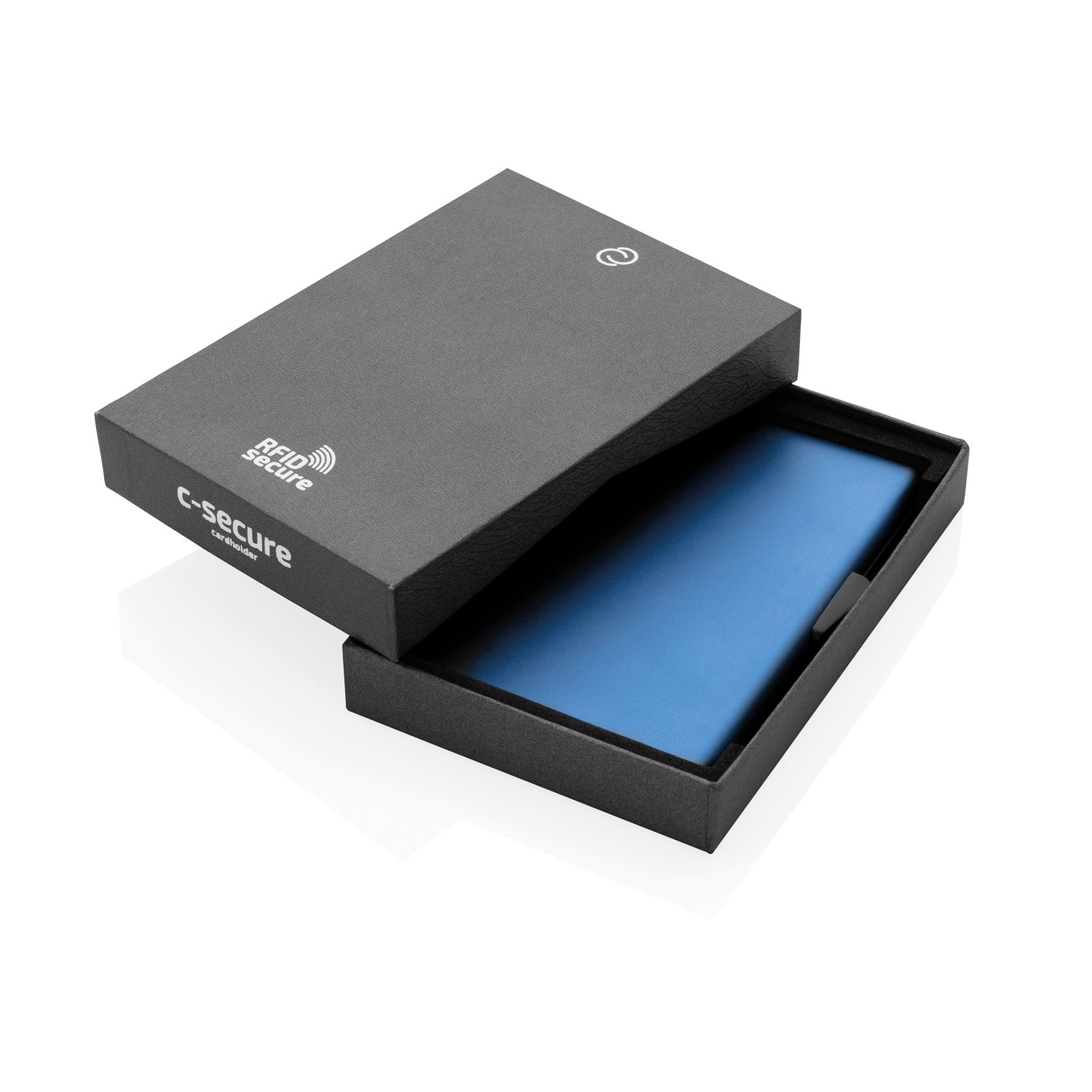 Алюминиевый держатель для карт C-Secure, голубой_5