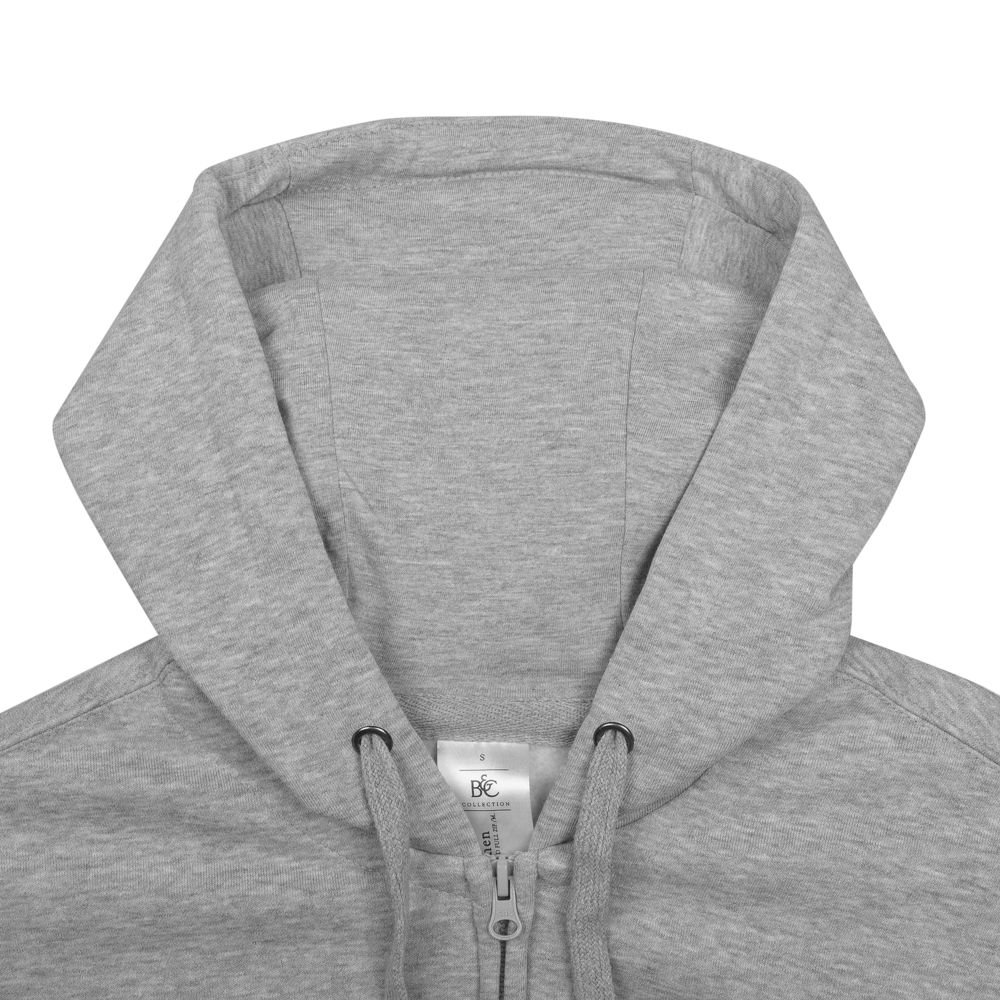 Толстовка мужская Hooded Full Zip серый меланж_3