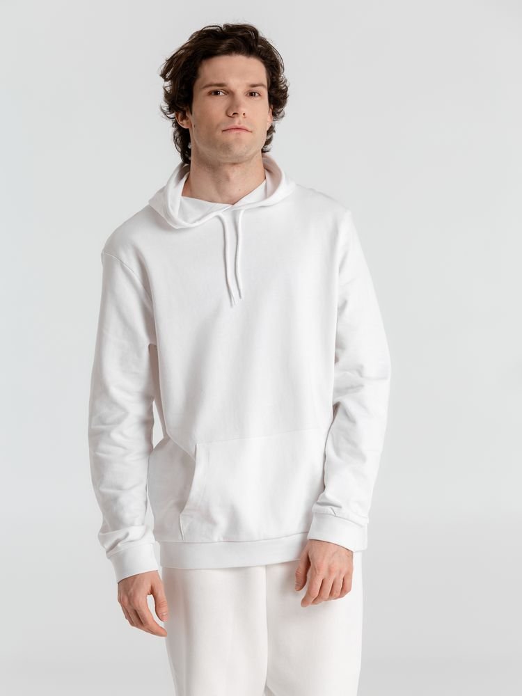 Толстовка с капюшоном унисекс Hoodie, белая_5