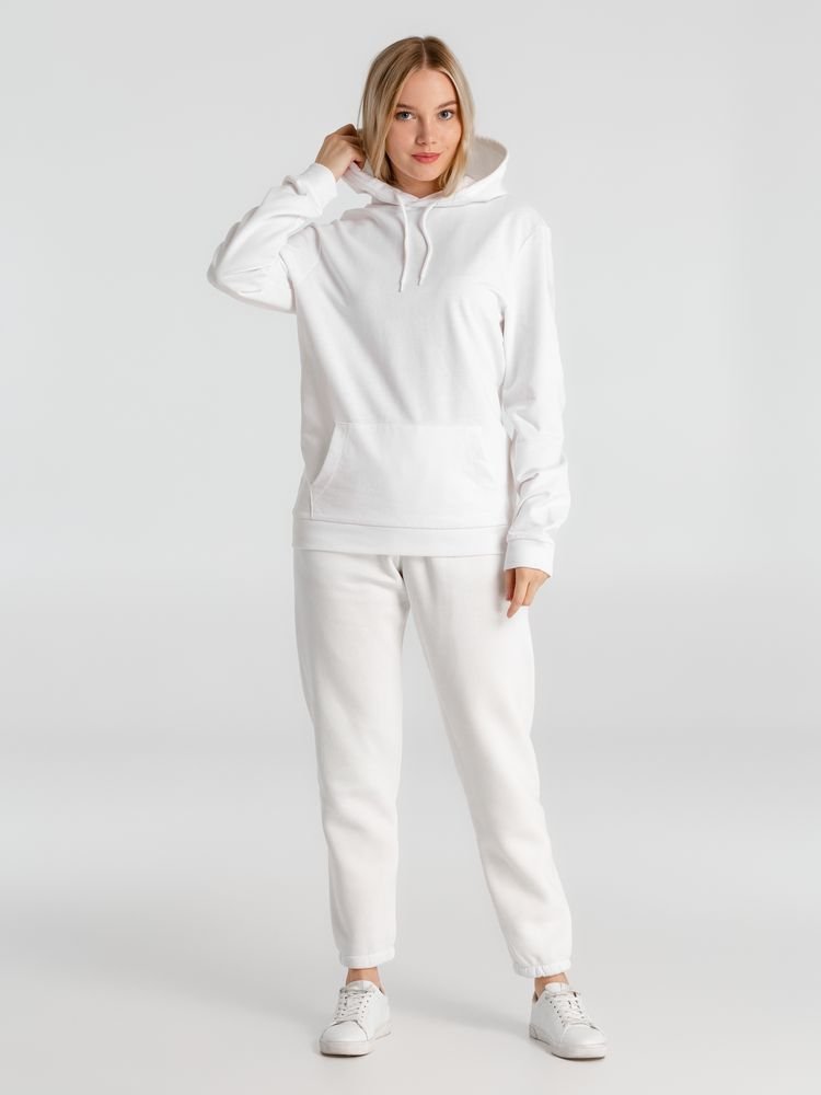 Толстовка с капюшоном унисекс Hoodie, белая_11