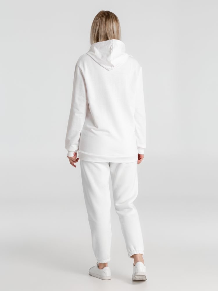 Толстовка с капюшоном унисекс Hoodie, белая_13