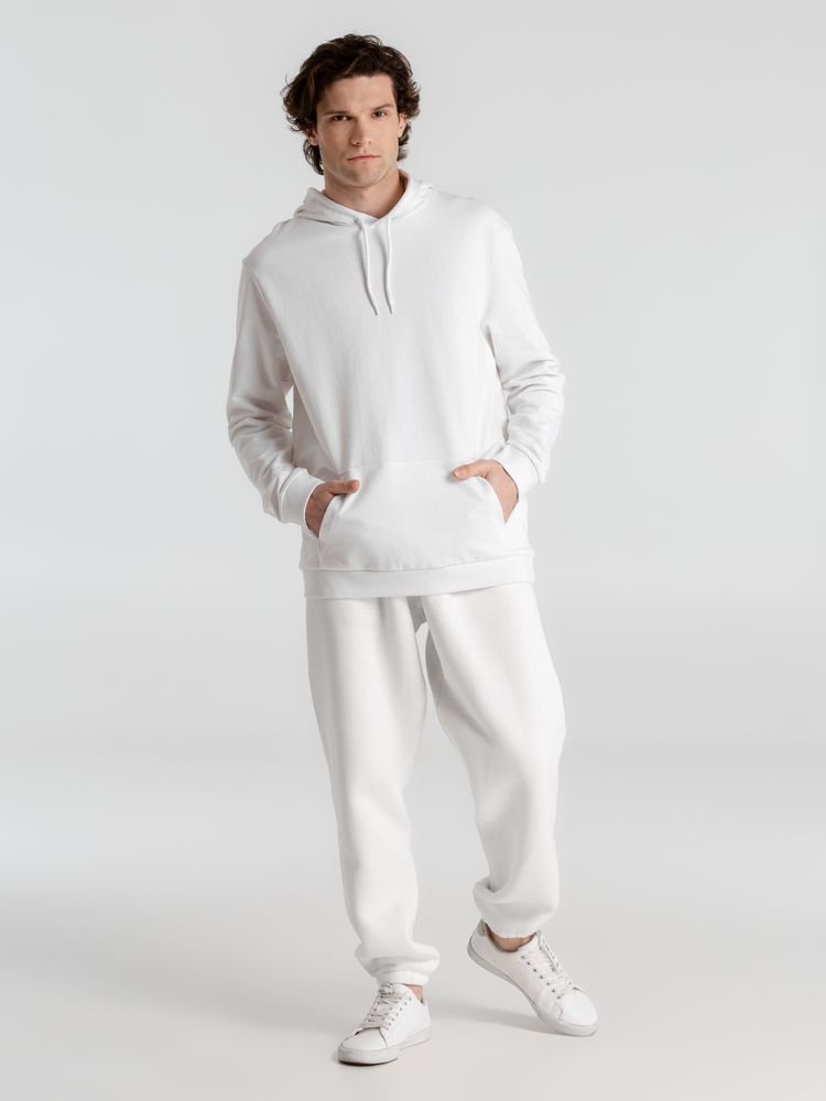 Толстовка с капюшоном унисекс Hoodie, белая_8