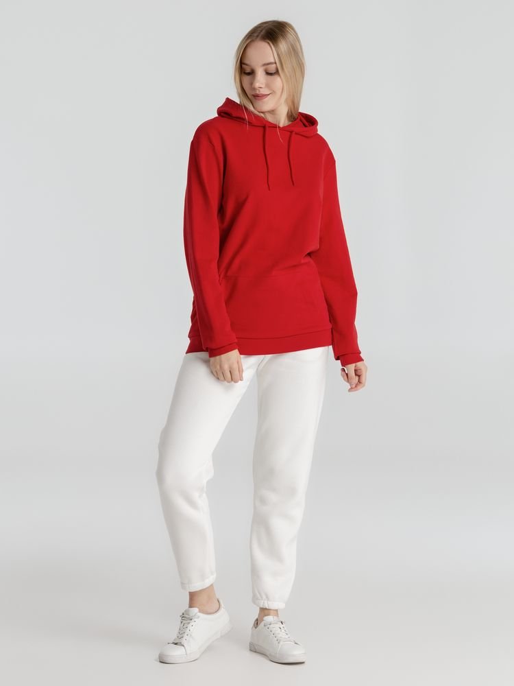 Толстовка с капюшоном унисекс Hoodie, красная_12