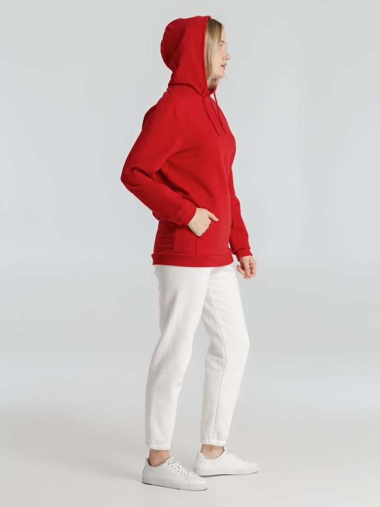 Толстовка с капюшоном унисекс Hoodie, красная_13
