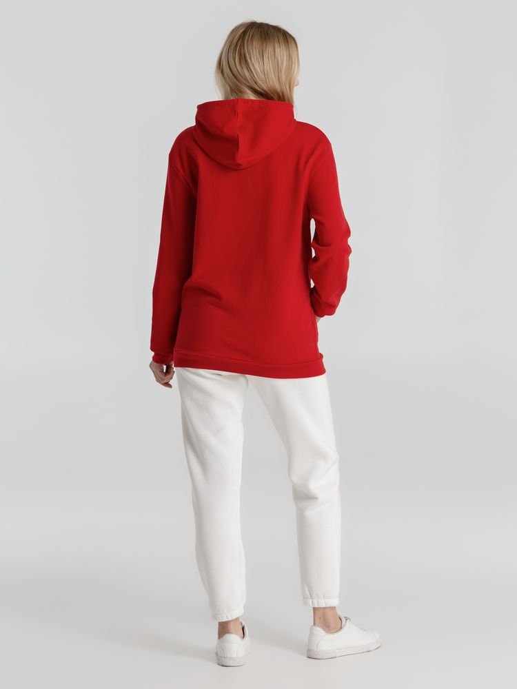 Толстовка с капюшоном унисекс Hoodie, красная_14