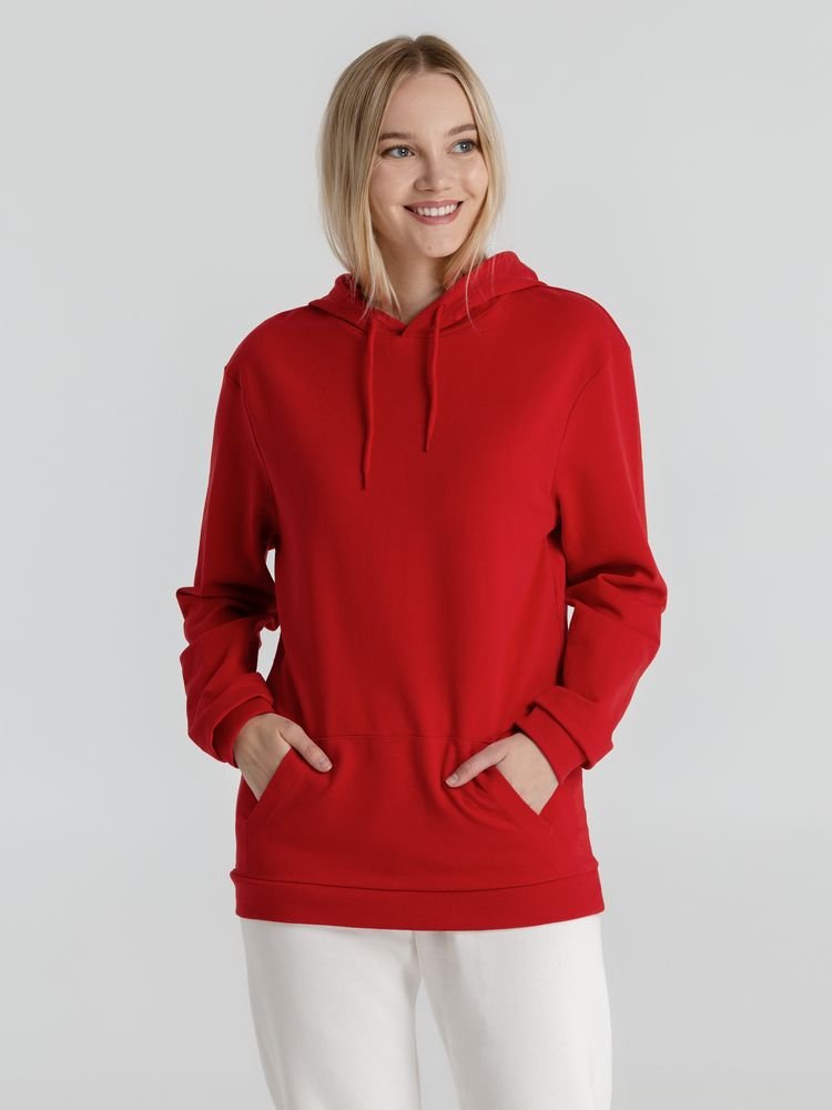 Толстовка с капюшоном унисекс Hoodie, красная_10