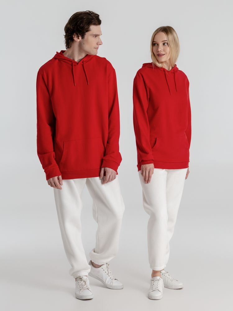 Толстовка с капюшоном унисекс Hoodie, красная_15