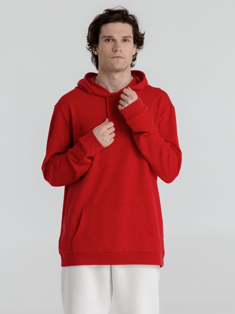 Толстовка с капюшоном унисекс Hoodie, красная_5