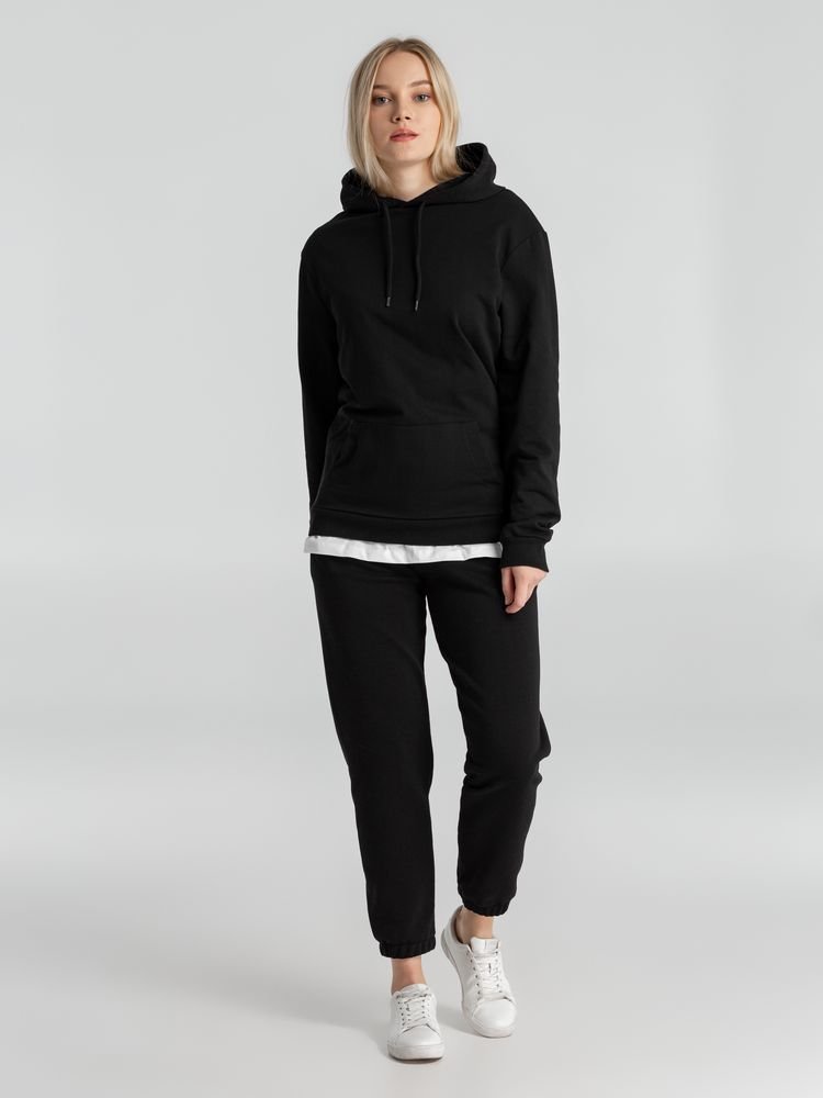 Толстовка с капюшоном унисекс Hoodie, черная_10