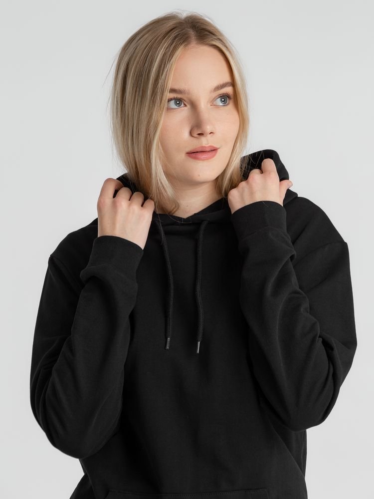 Толстовка с капюшоном унисекс Hoodie, черная_9