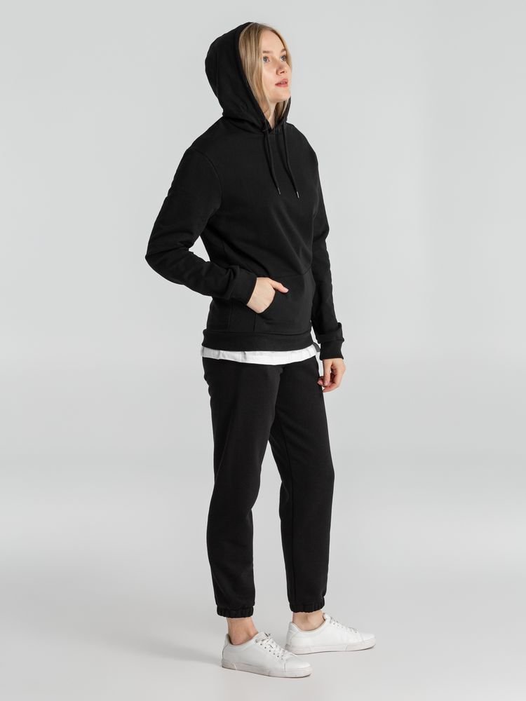 Толстовка с капюшоном унисекс Hoodie, черная_11