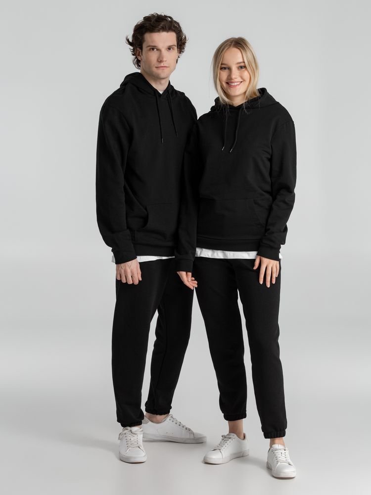 Толстовка с капюшоном унисекс Hoodie, черная_13
