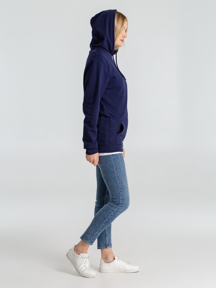 Толстовка с капюшоном унисекс Hoodie, темно-синяя_8
