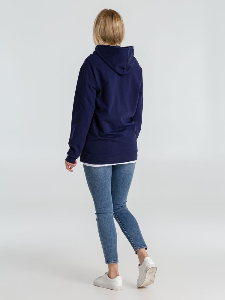 Толстовка с капюшоном унисекс Hoodie, темно-синяя_9