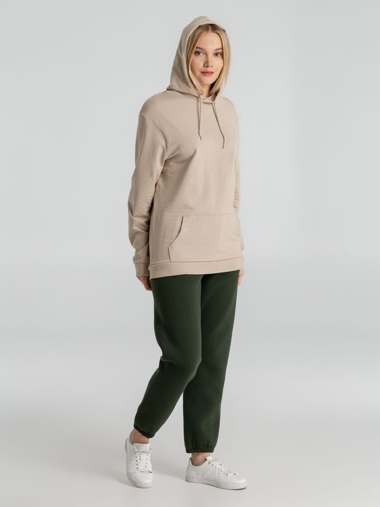 Толстовка с капюшоном унисекс Hoodie, бежевая_11