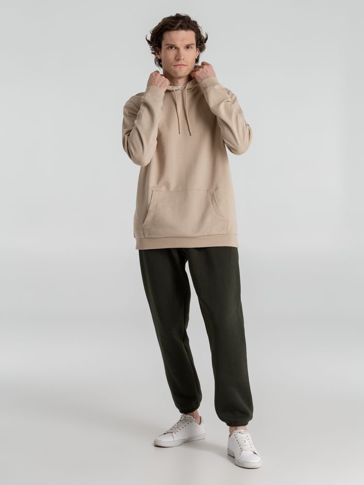 Толстовка с капюшоном унисекс Hoodie, бежевая_6