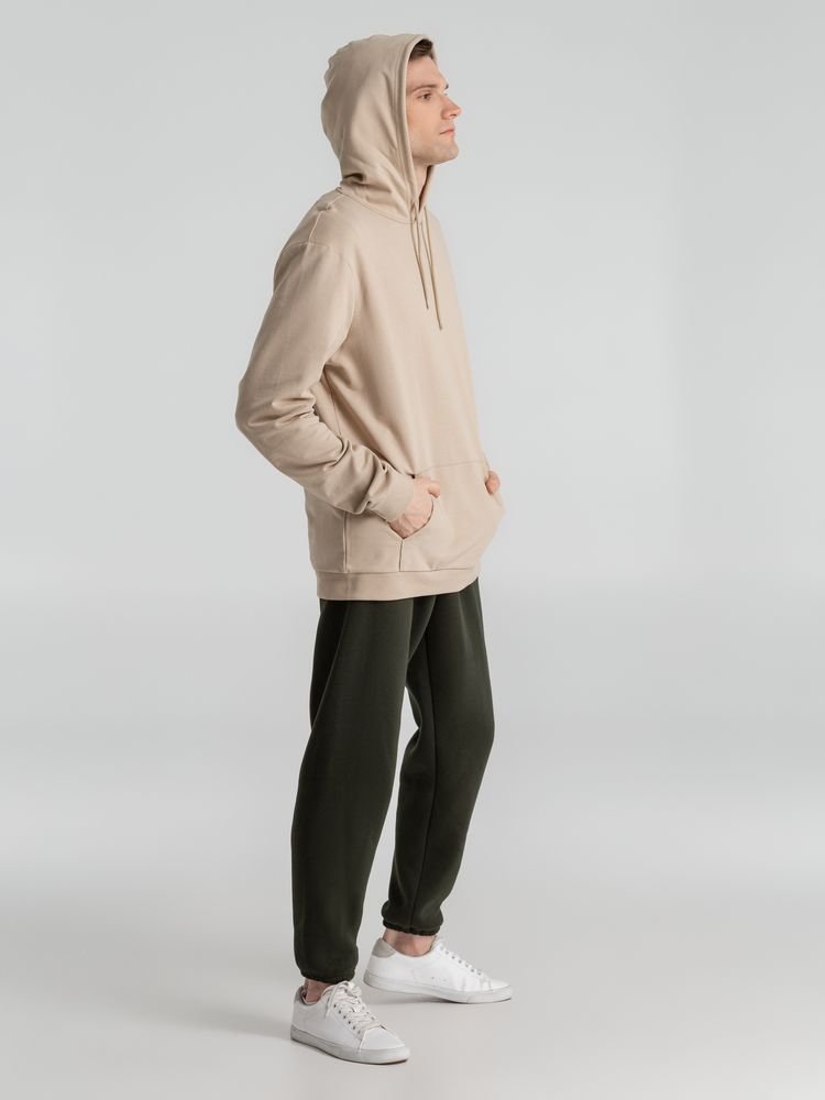 Толстовка с капюшоном унисекс Hoodie, бежевая_7
