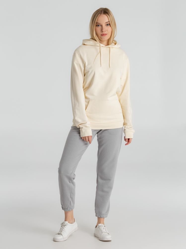 Толстовка с капюшоном унисекс Hoodie, светло-желтая_6