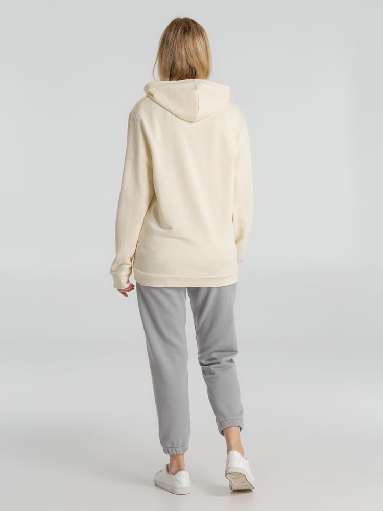 Толстовка с капюшоном унисекс Hoodie, светло-желтая_8