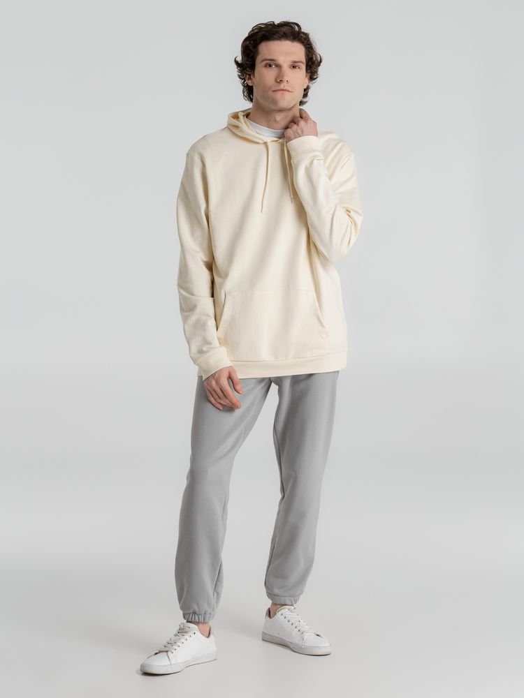 Толстовка с капюшоном унисекс Hoodie, светло-желтая_10