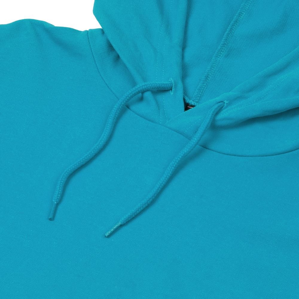 Толстовка с капюшоном унисекс Hoodie, бирюзовая_2