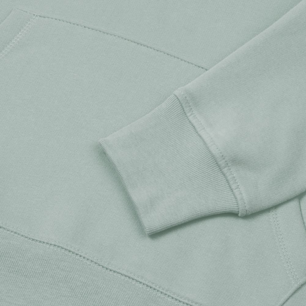 Толстовка с капюшоном унисекс Hoodie, серо-зеленая_3