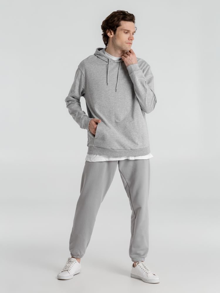 Толстовка с капюшоном унисекс Hoodie, серый меланж_8