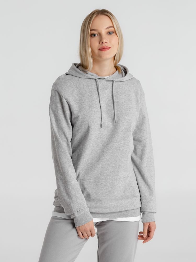 Толстовка с капюшоном унисекс Hoodie, серый меланж_10