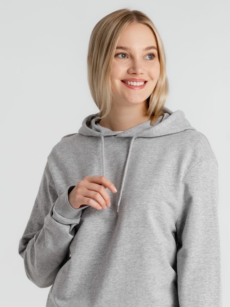 Толстовка с капюшоном унисекс Hoodie, серый меланж_12
