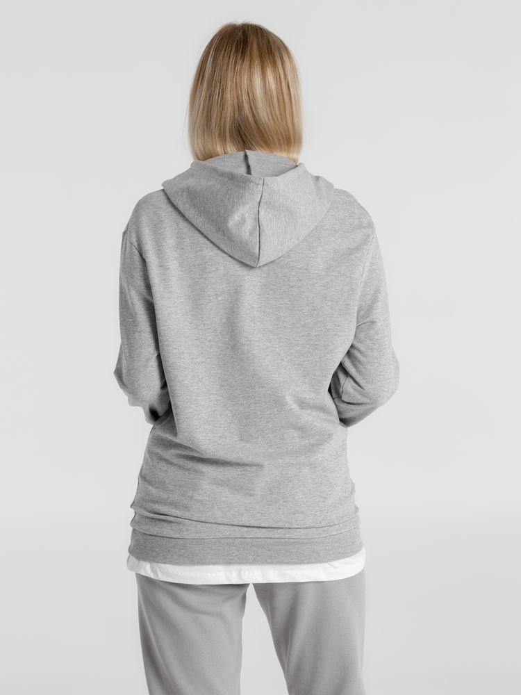 Толстовка с капюшоном унисекс Hoodie, серый меланж_11