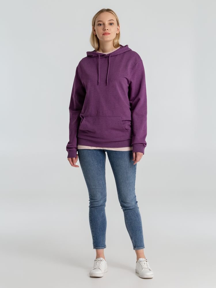 Толстовка с капюшоном унисекс Hoodie, фиолетовый меланж_7
