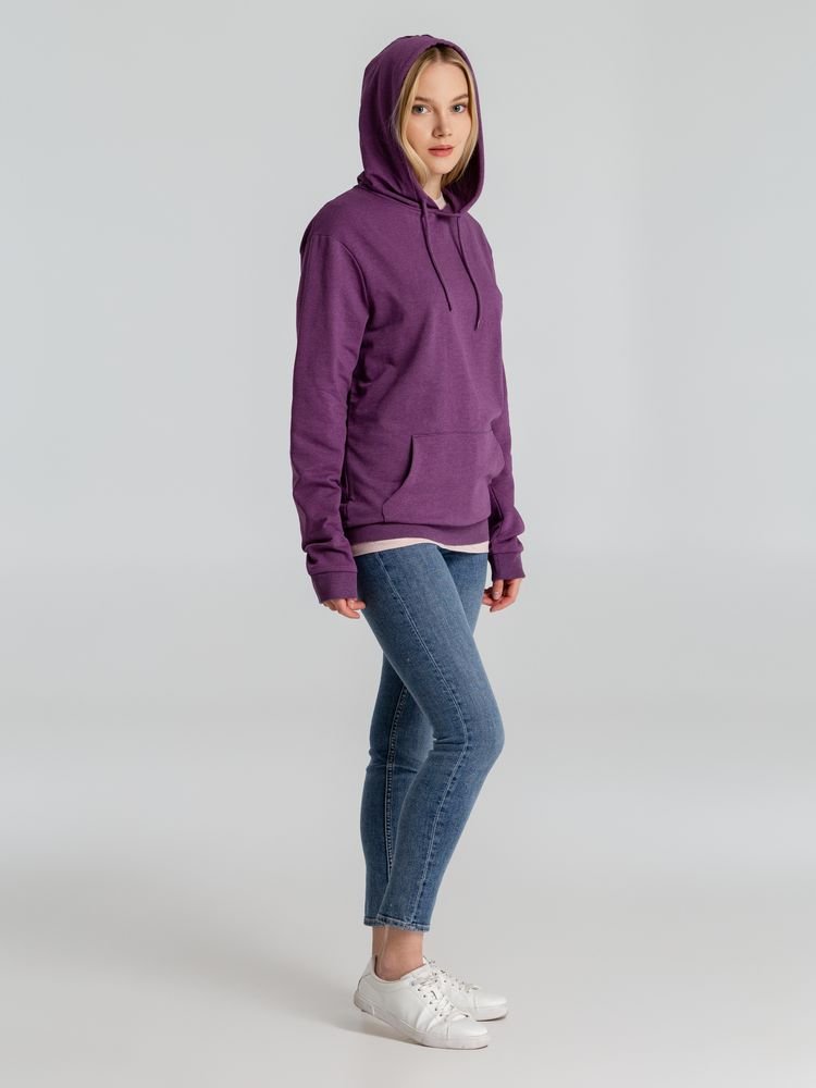 Толстовка с капюшоном унисекс Hoodie, фиолетовый меланж_8