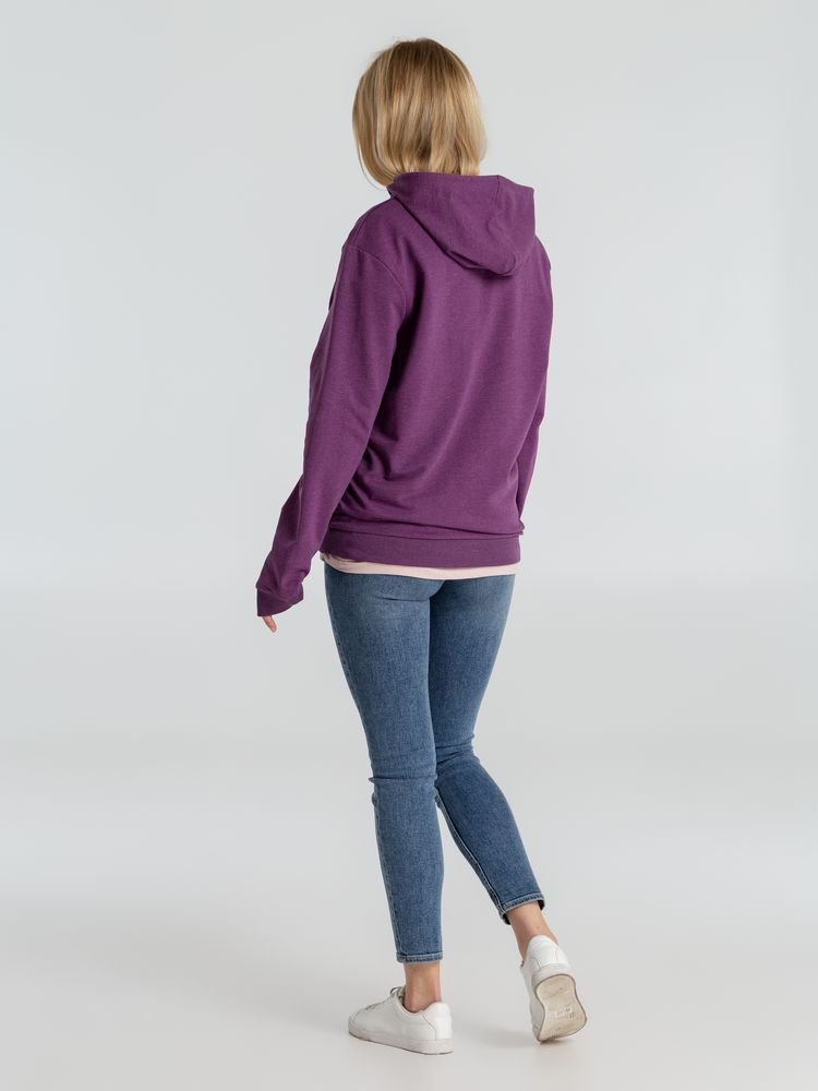 Толстовка с капюшоном унисекс Hoodie, фиолетовый меланж_9