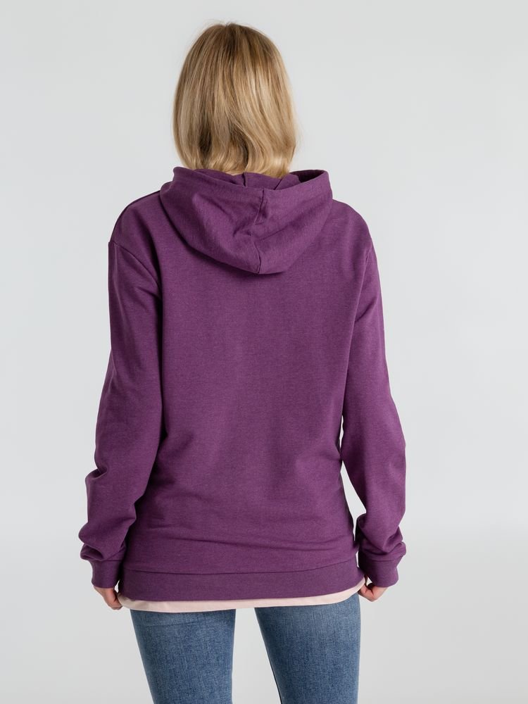 Толстовка с капюшоном унисекс Hoodie, фиолетовый меланж_6