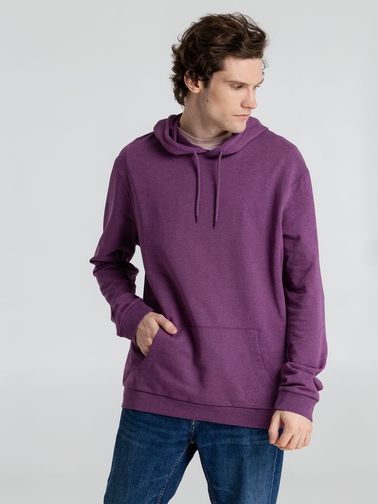 Толстовка с капюшоном унисекс Hoodie, фиолетовый меланж_10