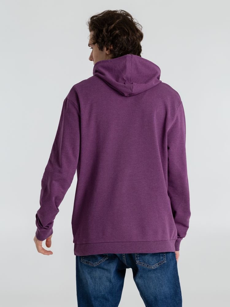 Толстовка с капюшоном унисекс Hoodie, фиолетовый меланж_11