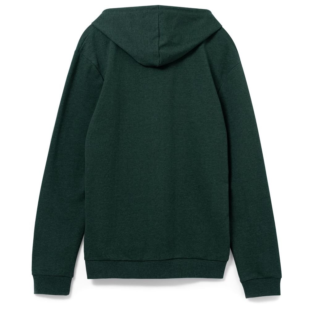 Толстовка с капюшоном унисекс Hoodie, темно-зеленый меланж_1