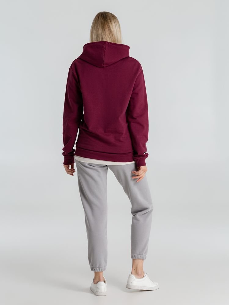 Толстовка с капюшоном унисекс Hoodie, бордовая_9