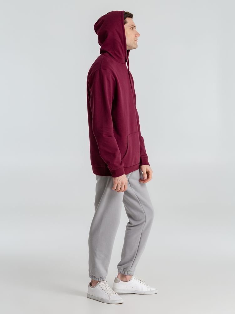 Толстовка с капюшоном унисекс Hoodie, бордовая_13