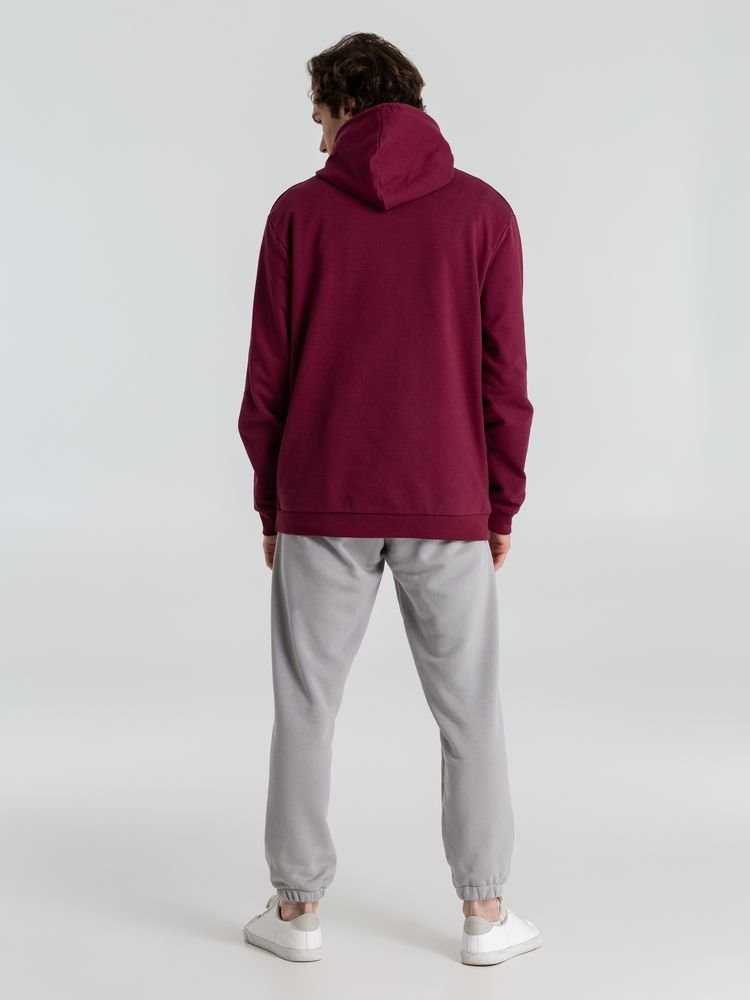 Толстовка с капюшоном унисекс Hoodie, бордовая_14