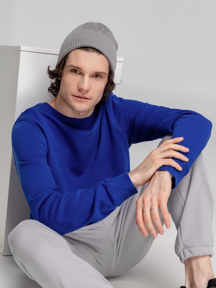 Свитшот унисекс BNC Organic, ярко-синий_5