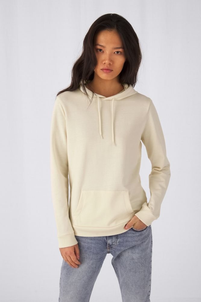 Толстовка с капюшоном женская Hoodie, светло-желтая_3
