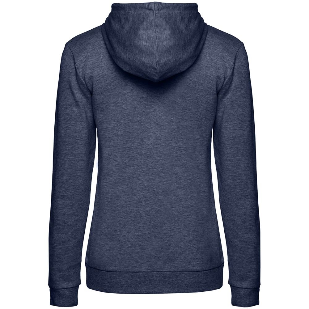 Толстовка с капюшоном женская Hoodie, синий меланж_1