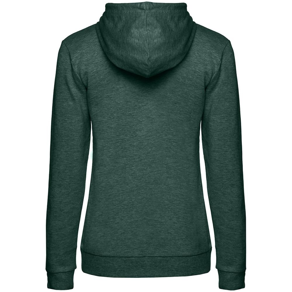 Толстовка с капюшоном женская Hoodie, темно-зеленый меланж_1